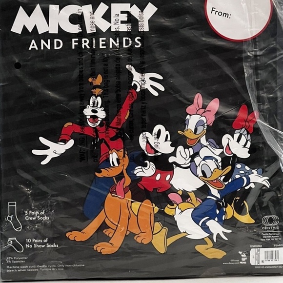 Disney Women's Mickey Mouse & Friends 15 Days of Socks Advent Calendar Sz 4-10 - Picture 5 of 8